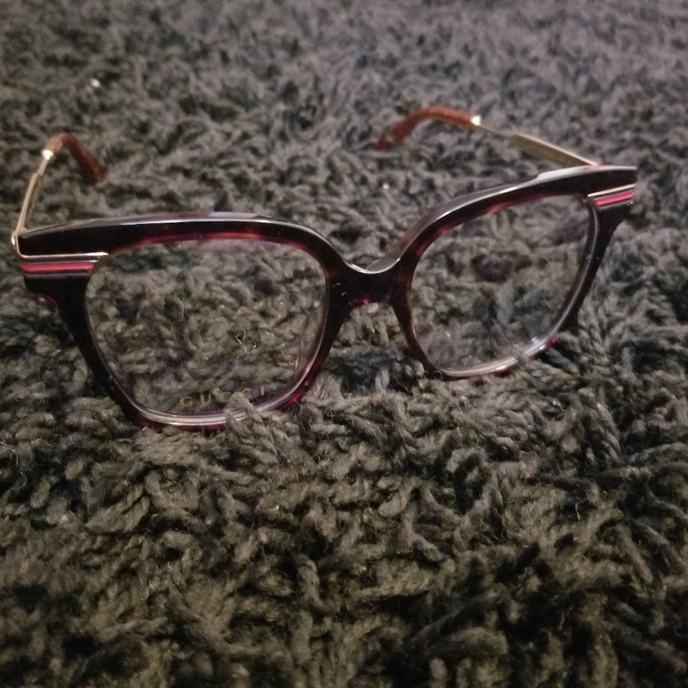 Gucci Square-frame acetate eye glasses
